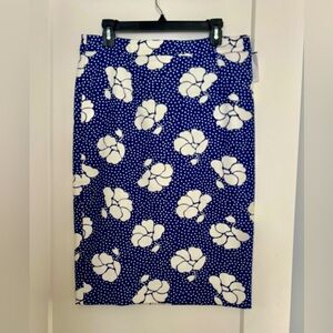 Brand NEW NWOT Boden Martha Floral Pencil Skirt. Lined. Back Zipper. Sz 10L